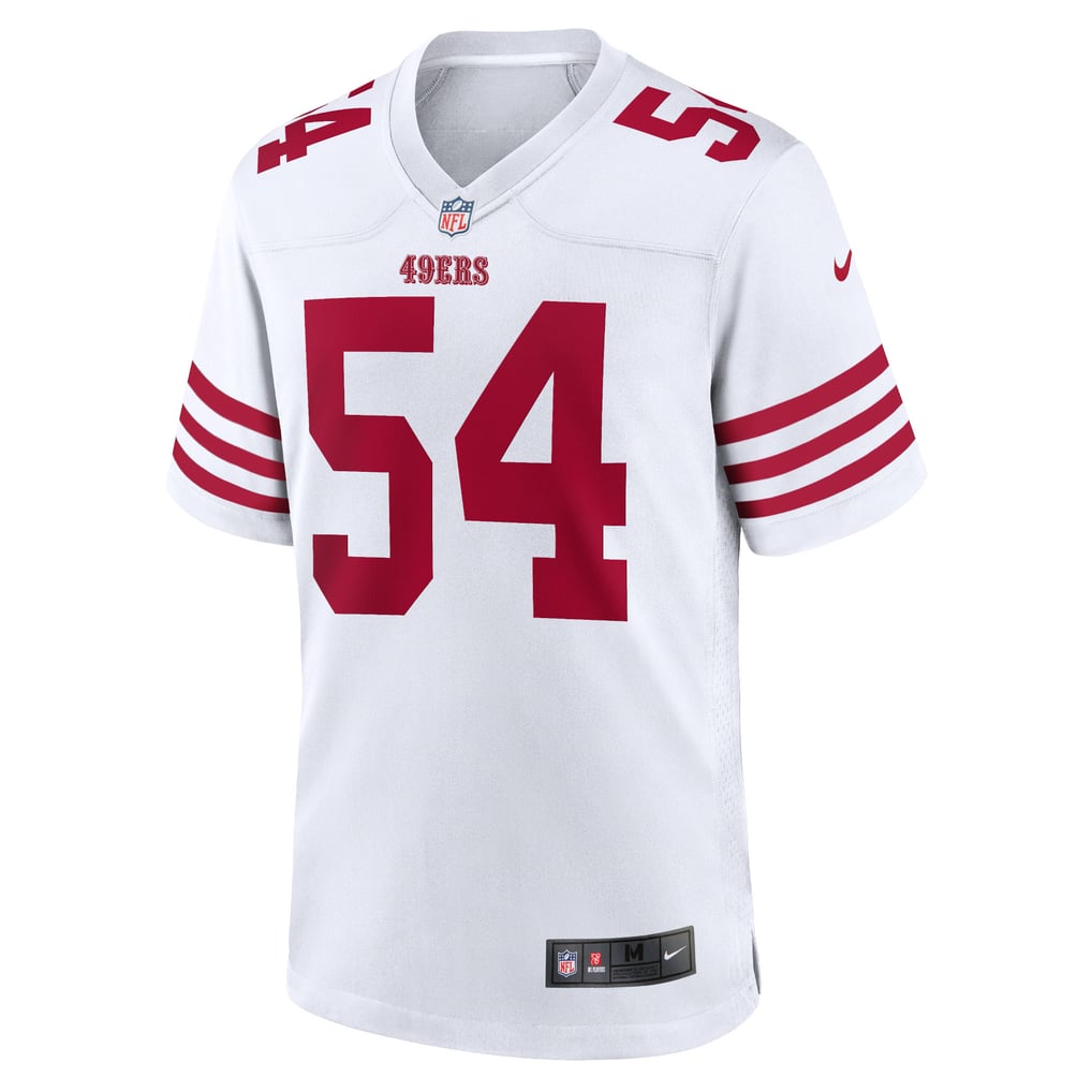 Men's San Francisco 49ers Fred Warner Nike White Player Game Jersey - Image 3