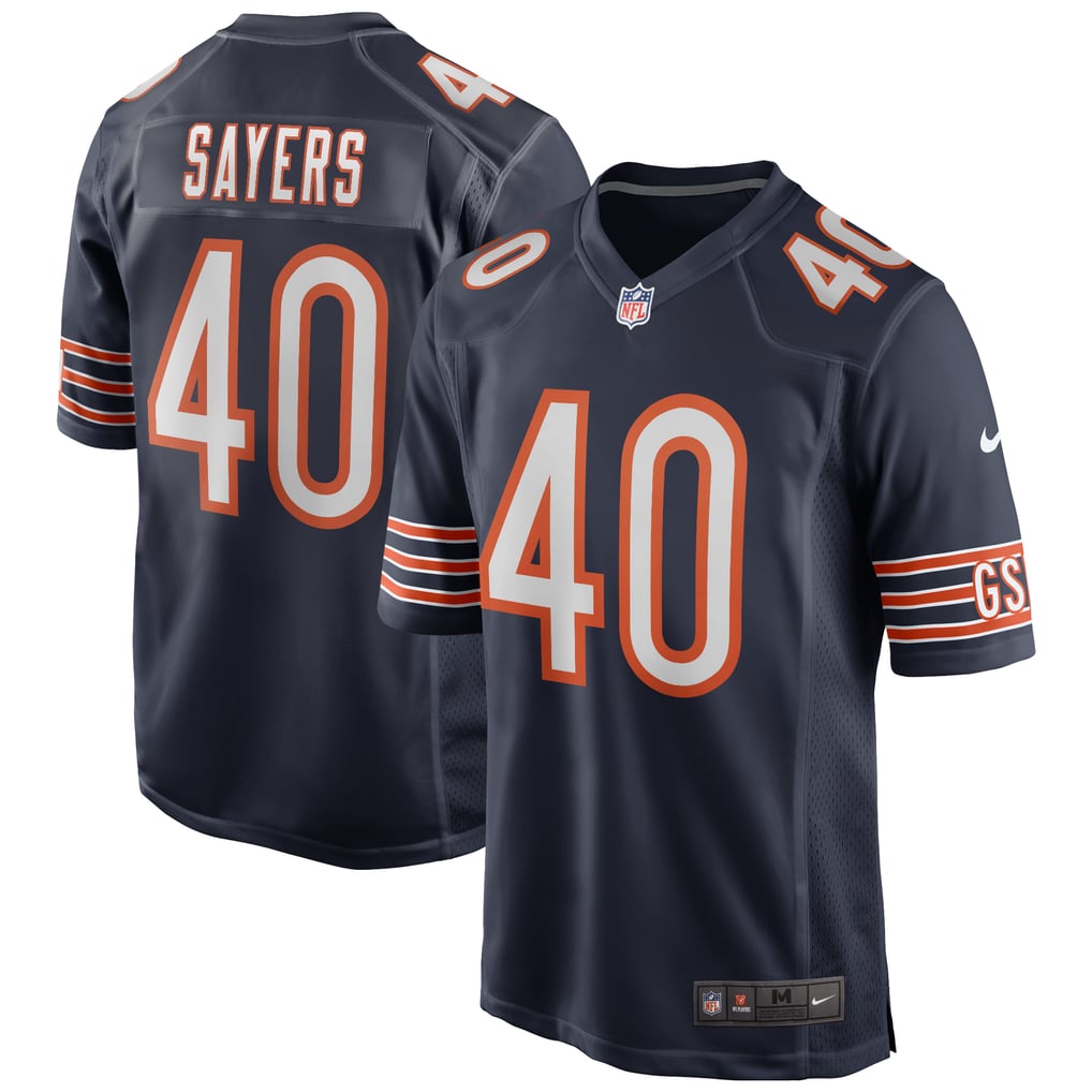 Men's Chicago Bears Gale Sayers Nike Navy Game Retired Player Jersey - Image 2