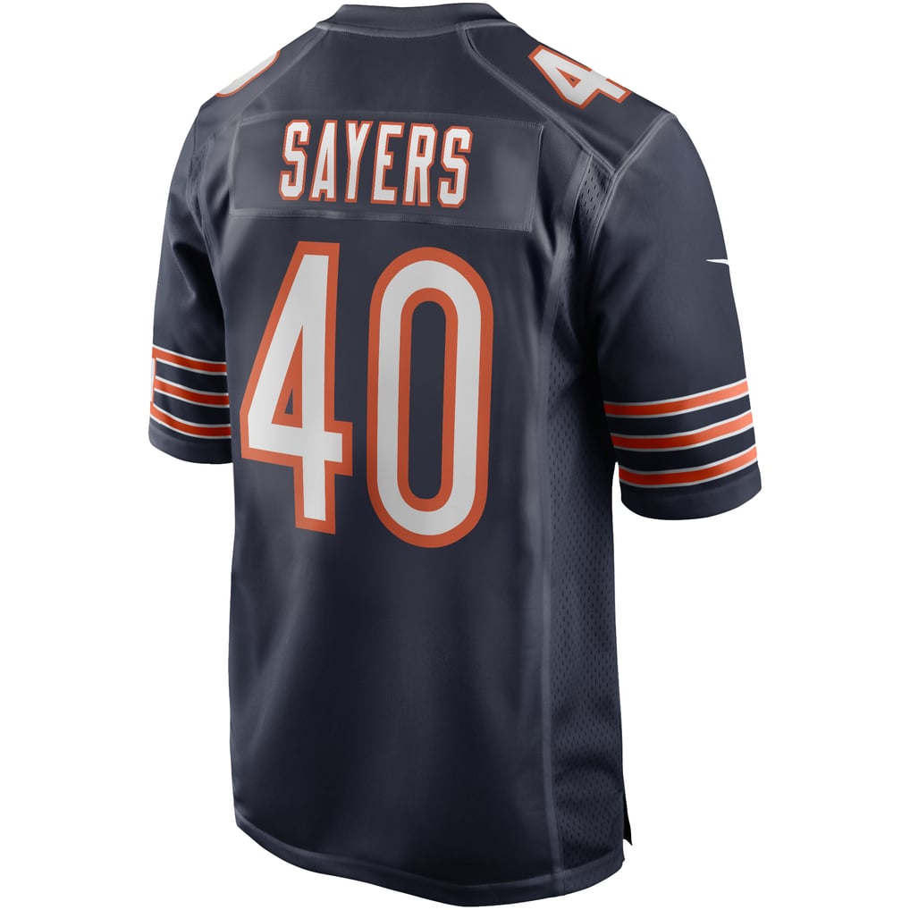 Men's Chicago Bears Gale Sayers Nike Navy Game Retired Player Jersey - Image 4