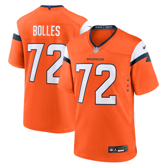 Men's Denver Broncos Garett Bolles Nike  Orange Team Game Jersey - Image 1