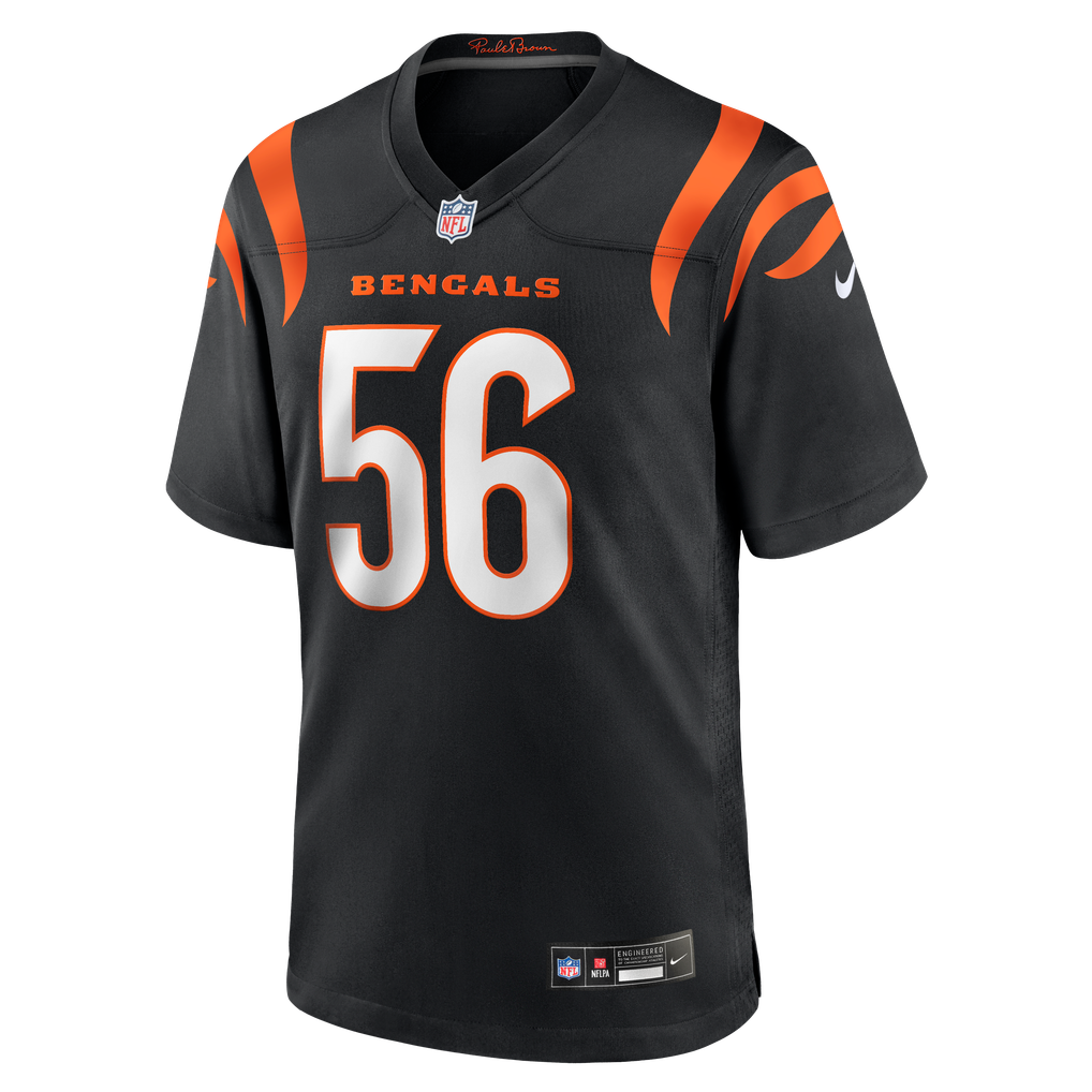 Men's Cincinnati Bengals Garmon Randolph Nike Black Team Game Jersey - Image 5