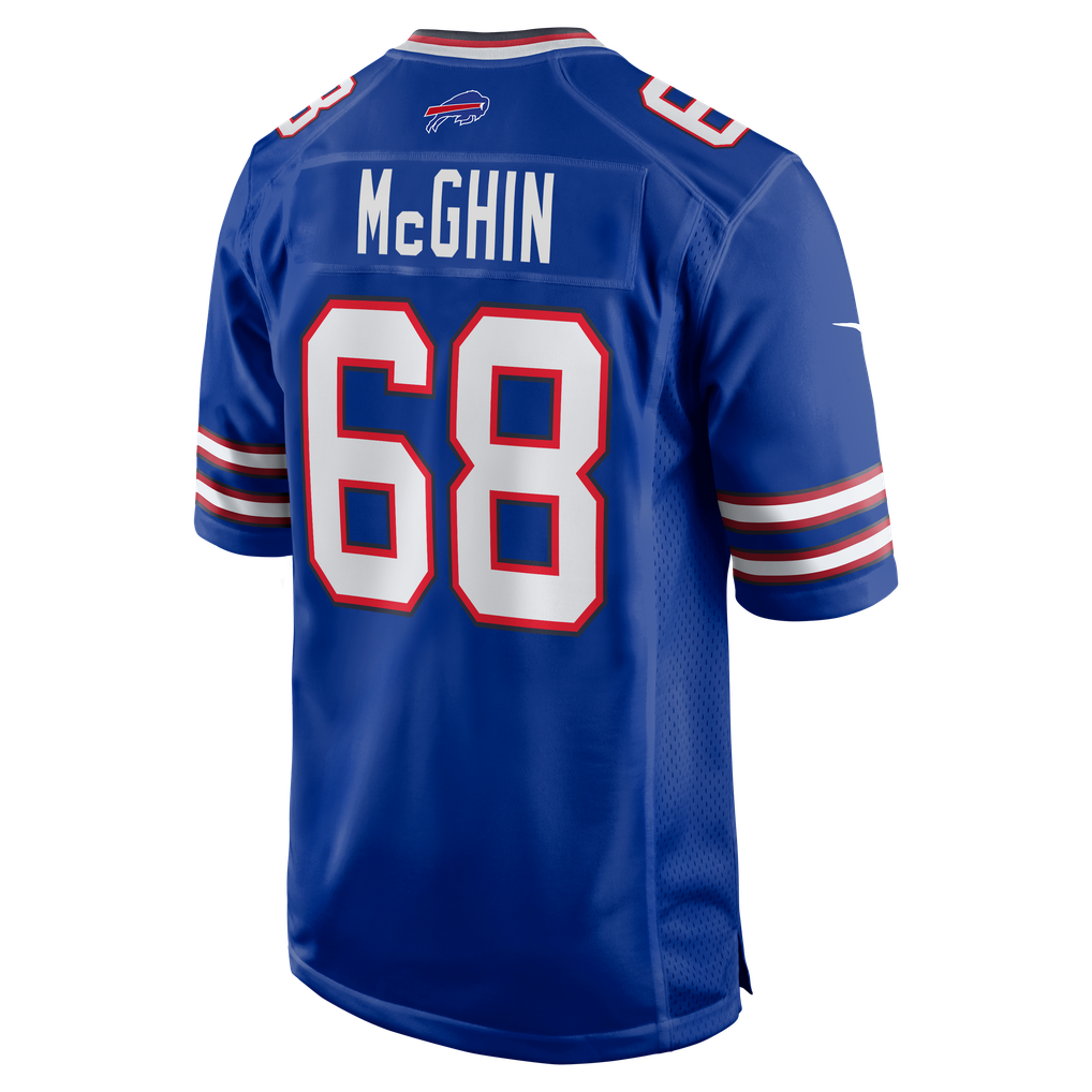 Men's Buffalo Bills Garrett McGhin Nike Royal Team Game Jersey - Image 4