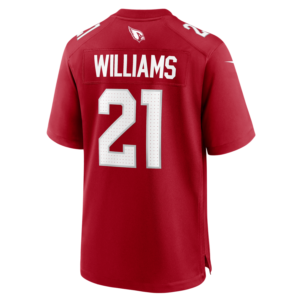 Men's Arizona Cardinals Garrett Williams Nike  Cardinal  Game Jersey - Image 4