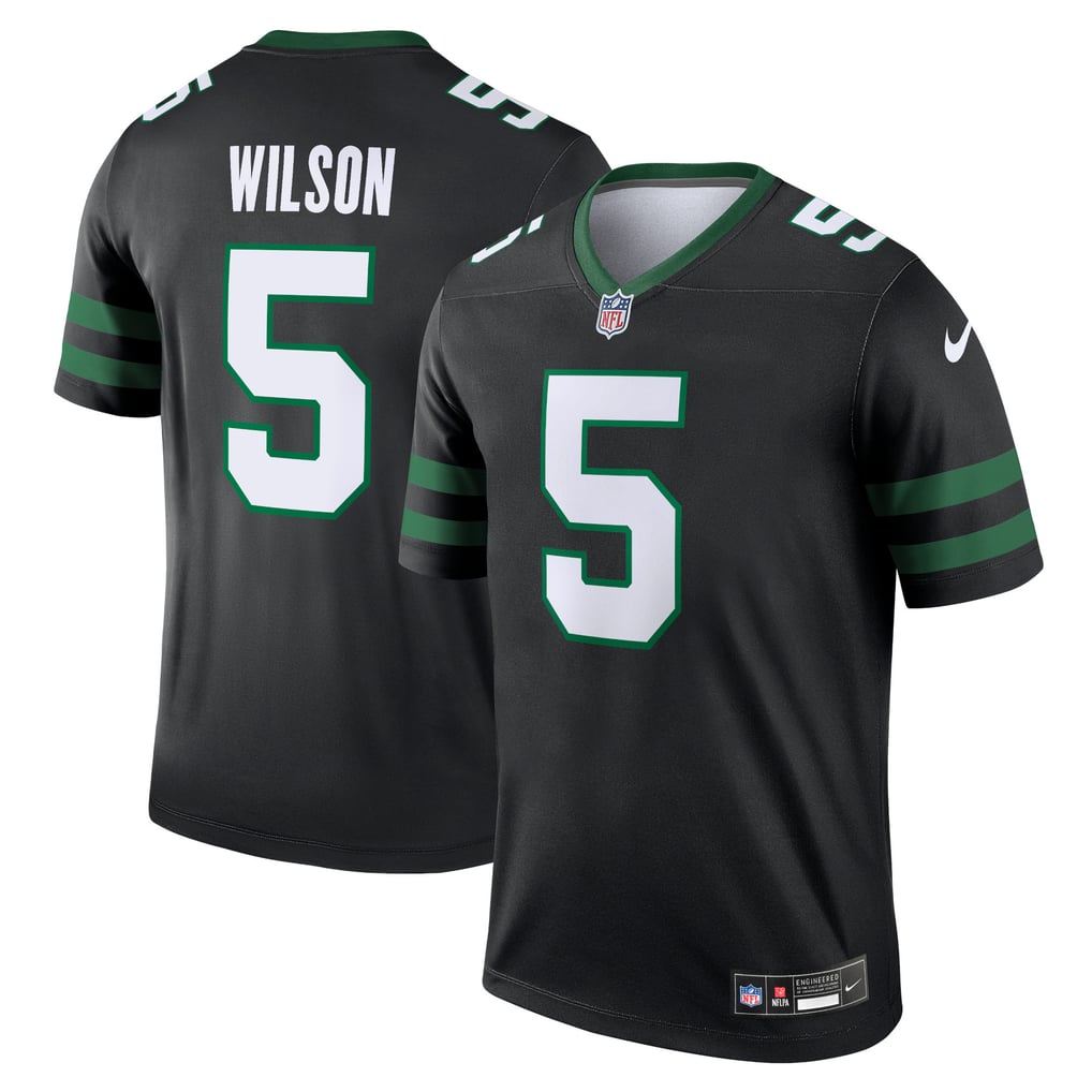 Men's New York Jets Garrett Wilson Nike Black Legend Player Performance Top - Image 1