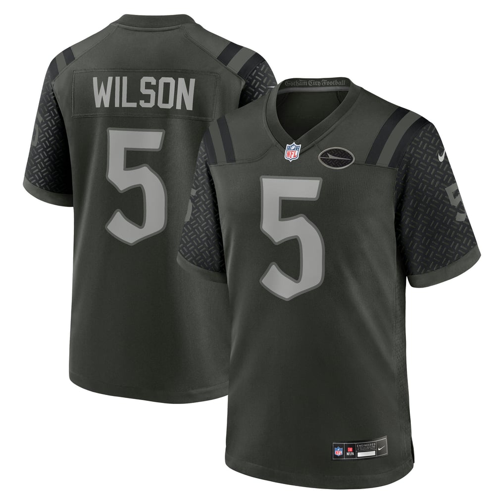 Men's New York Jets Garrett Wilson Nike Green Rivalries Collection Game Jersey - Image 2