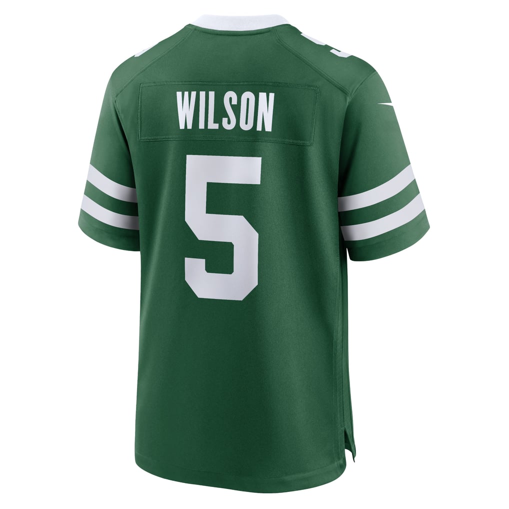 Men's New York Jets Garrett Wilson Nike Legacy Green Game Jersey - Image 4