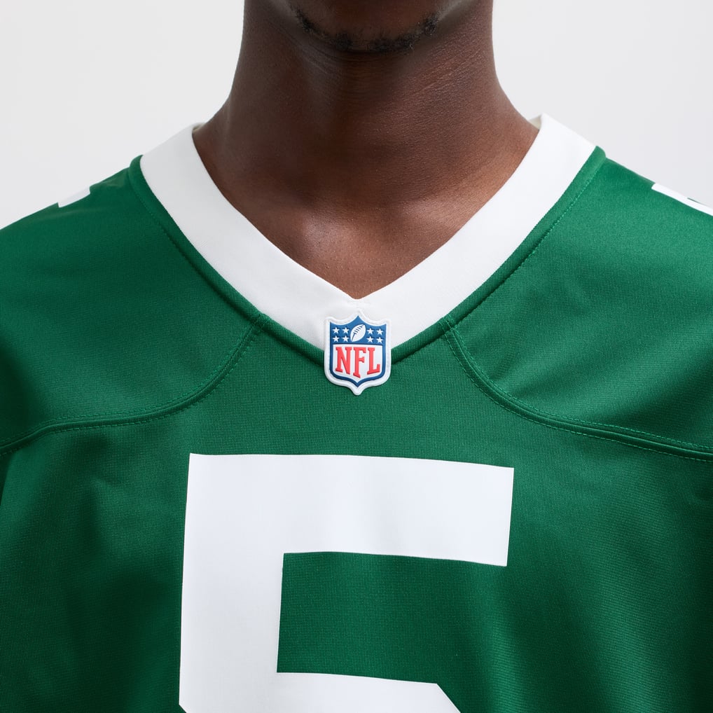 Men's New York Jets Garrett Wilson Nike Legacy Green Game Jersey - Image 8