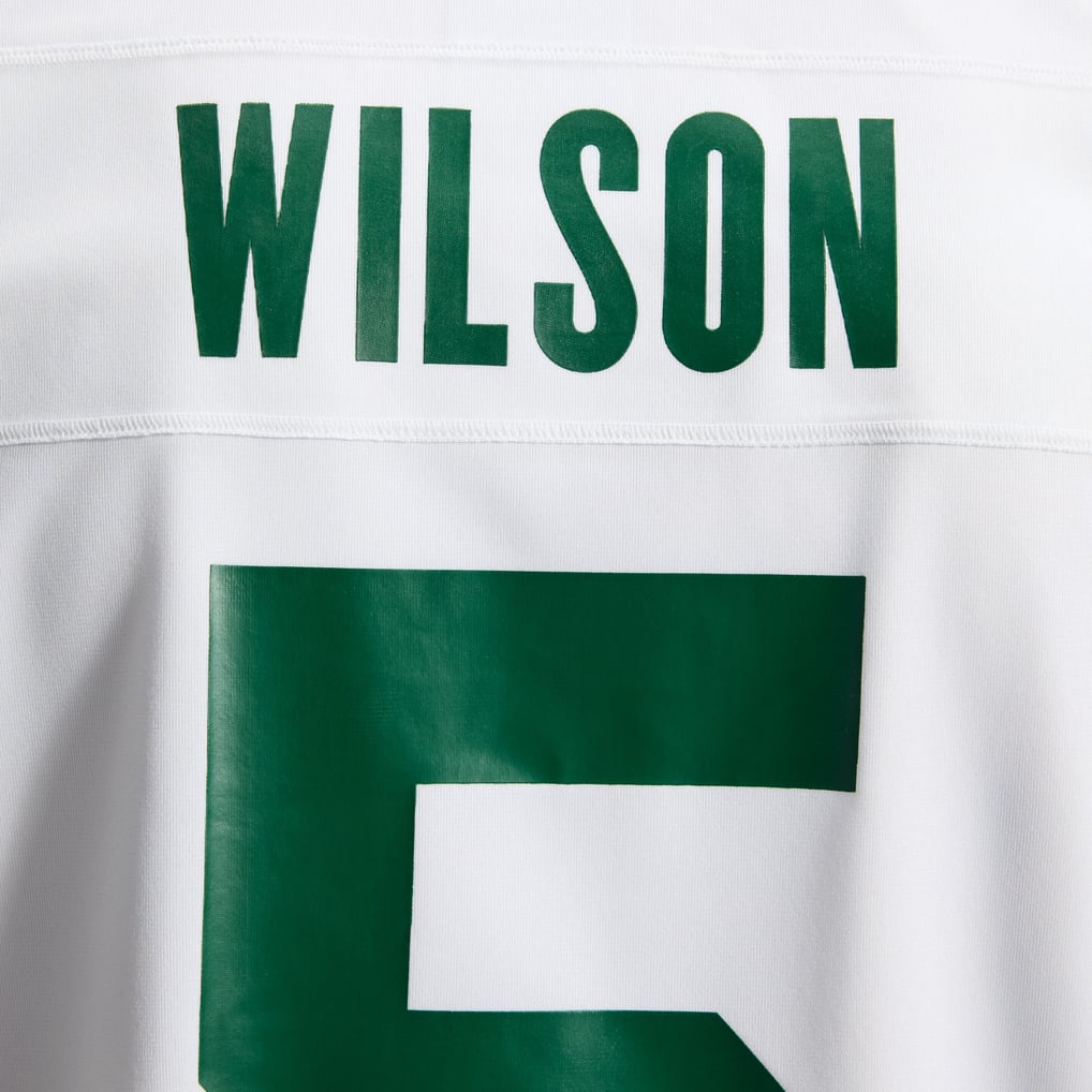 Men's New York Jets Garrett Wilson Nike Legacy White Game Jersey - Image 13