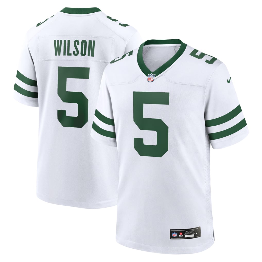 Men's New York Jets Garrett Wilson Nike Legacy White Game Jersey - Image 1