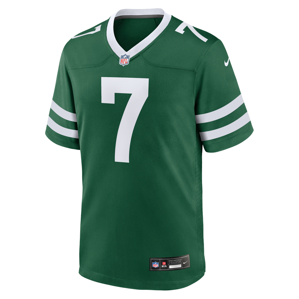 Men's New York Jets Geno Smith Nike Legacy Green Game Jersey - Image 3