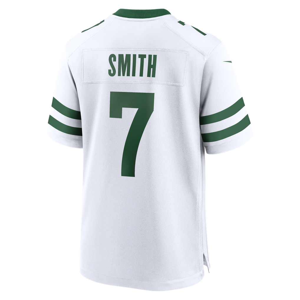 Men's New York Jets Geno Smith Nike Legacy White Game Jersey - Image 4