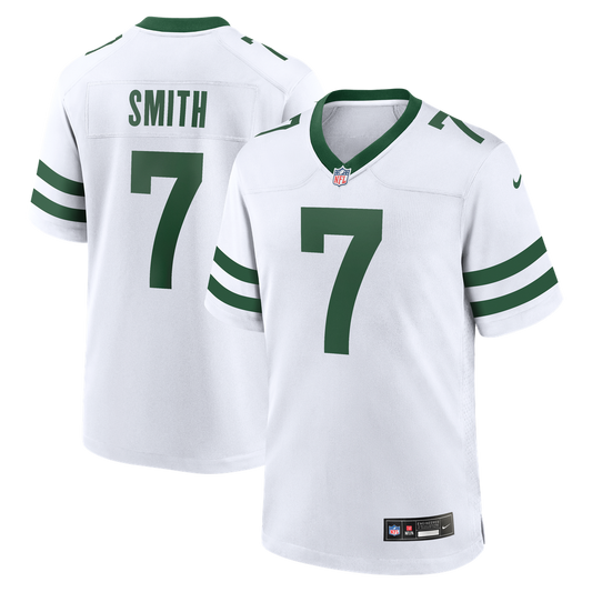 Men's New York Jets Geno Smith Nike Legacy White Game Jersey - Image 1