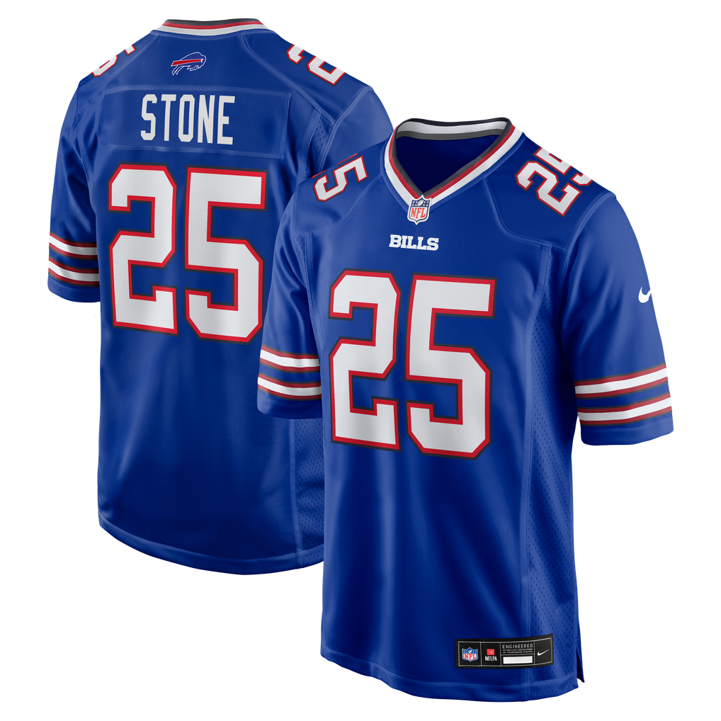 Men's Buffalo Bills Geno Stone Nike  Royal Team Game Jersey - Image 2