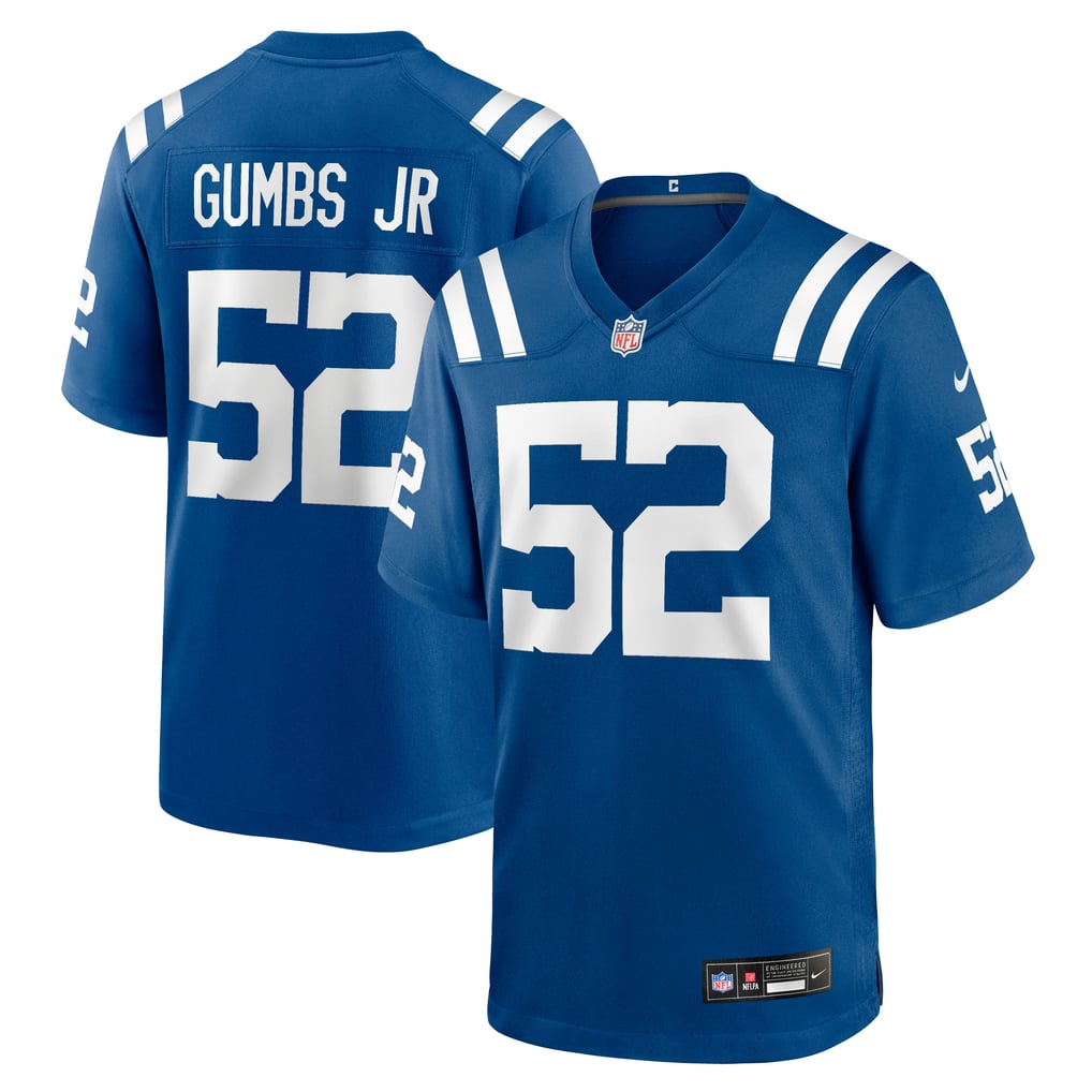 Men's Indianapolis Colts George Gumbs Jr. Nike Royal Team Game Jersey - Image 2