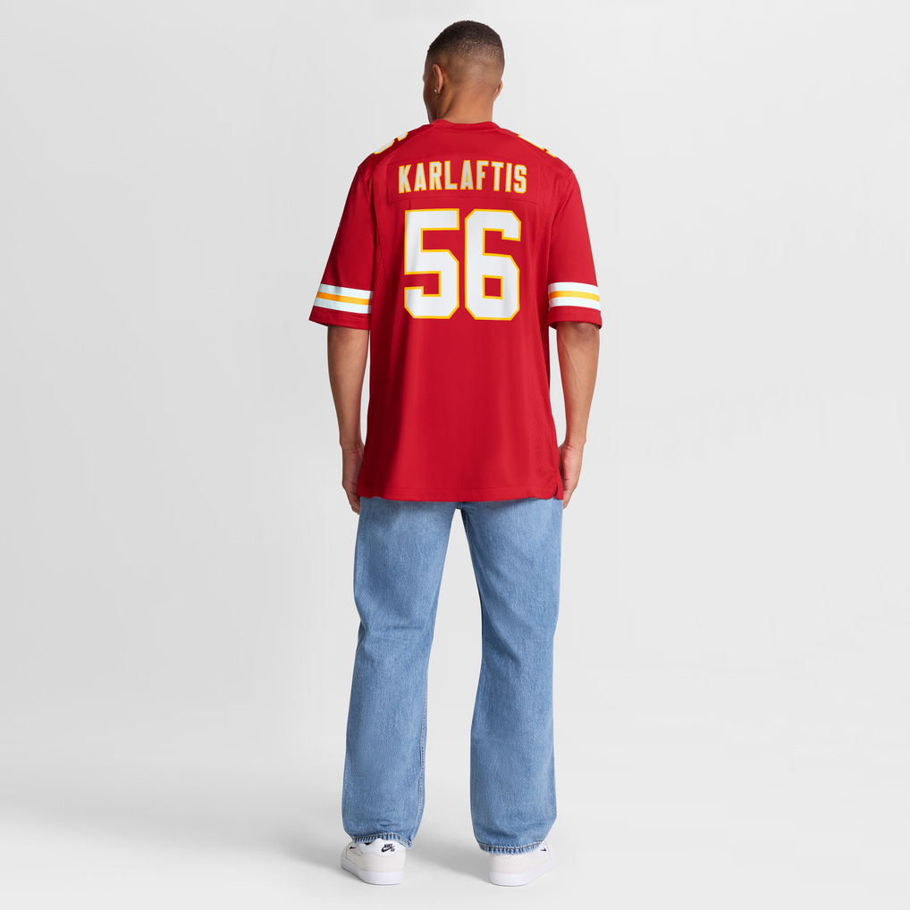 Men's Kansas City Chiefs George Karlaftis Nike Red Player Game Jersey - Image 9