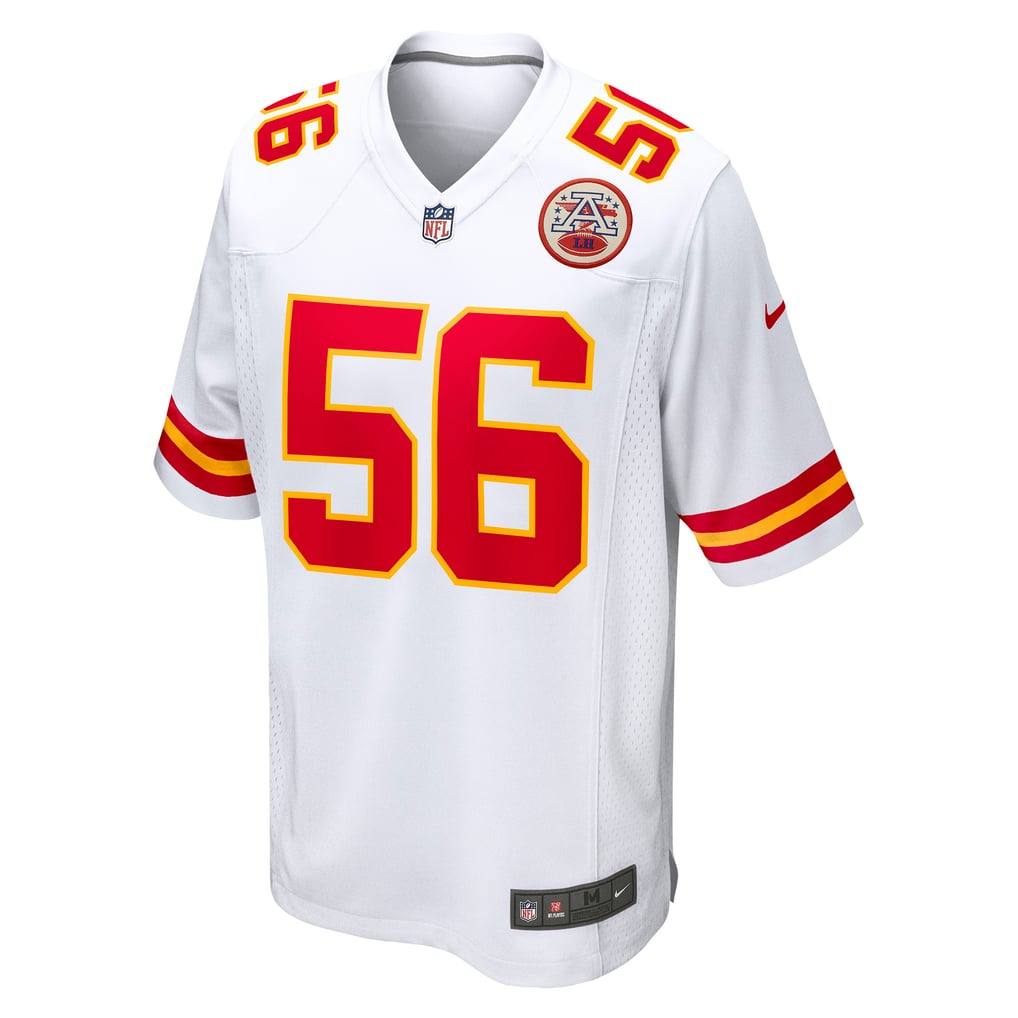 Men's Kansas City Chiefs George Karlaftis Nike White Away Game Player Jersey - Image 3
