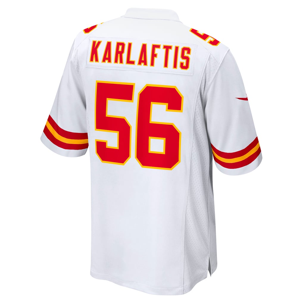 Men's Kansas City Chiefs George Karlaftis Nike White Away Game Player Jersey - Image 4