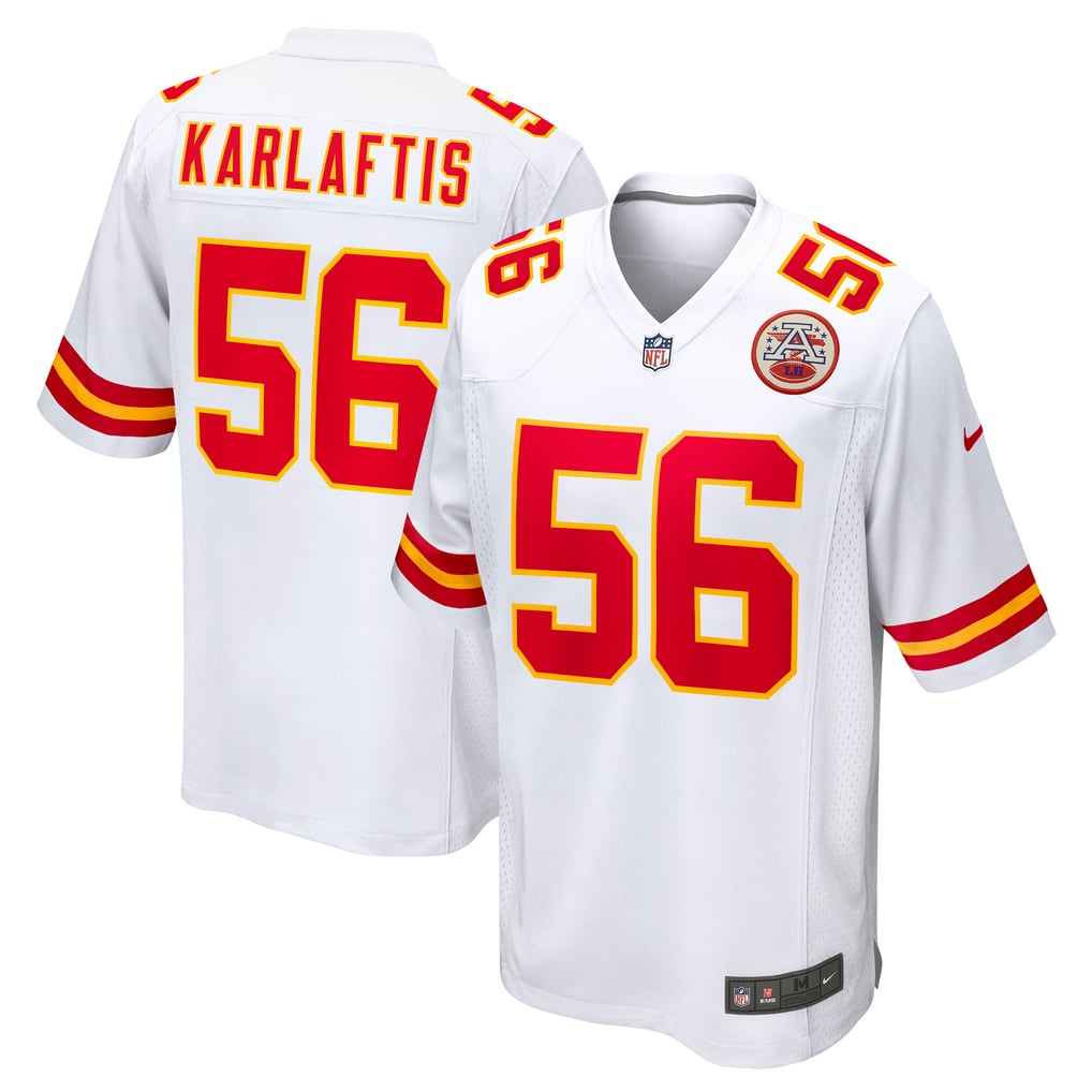 Men's Kansas City Chiefs George Karlaftis Nike White Away Game Player Jersey - Image 1