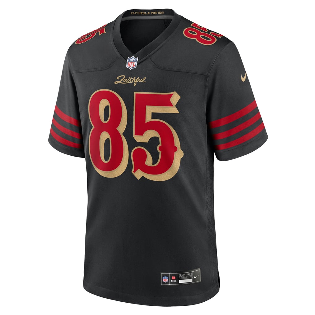 Men's San Francisco 49ers George Kittle Nike Black Rivalries Collection Game Jersey - Image 3