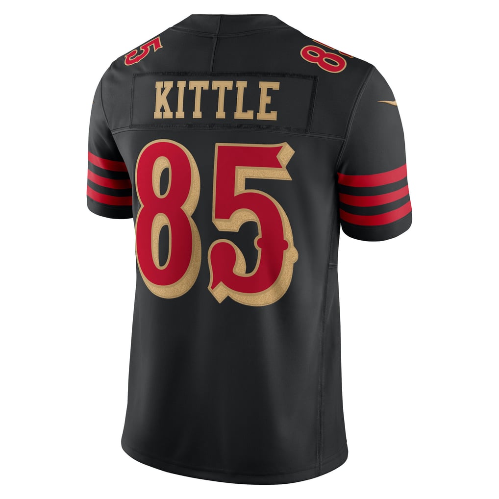 Men's San Francisco 49ers George Kittle Nike Black Rivalries Collection Stitched Limited Jersey - Image 4