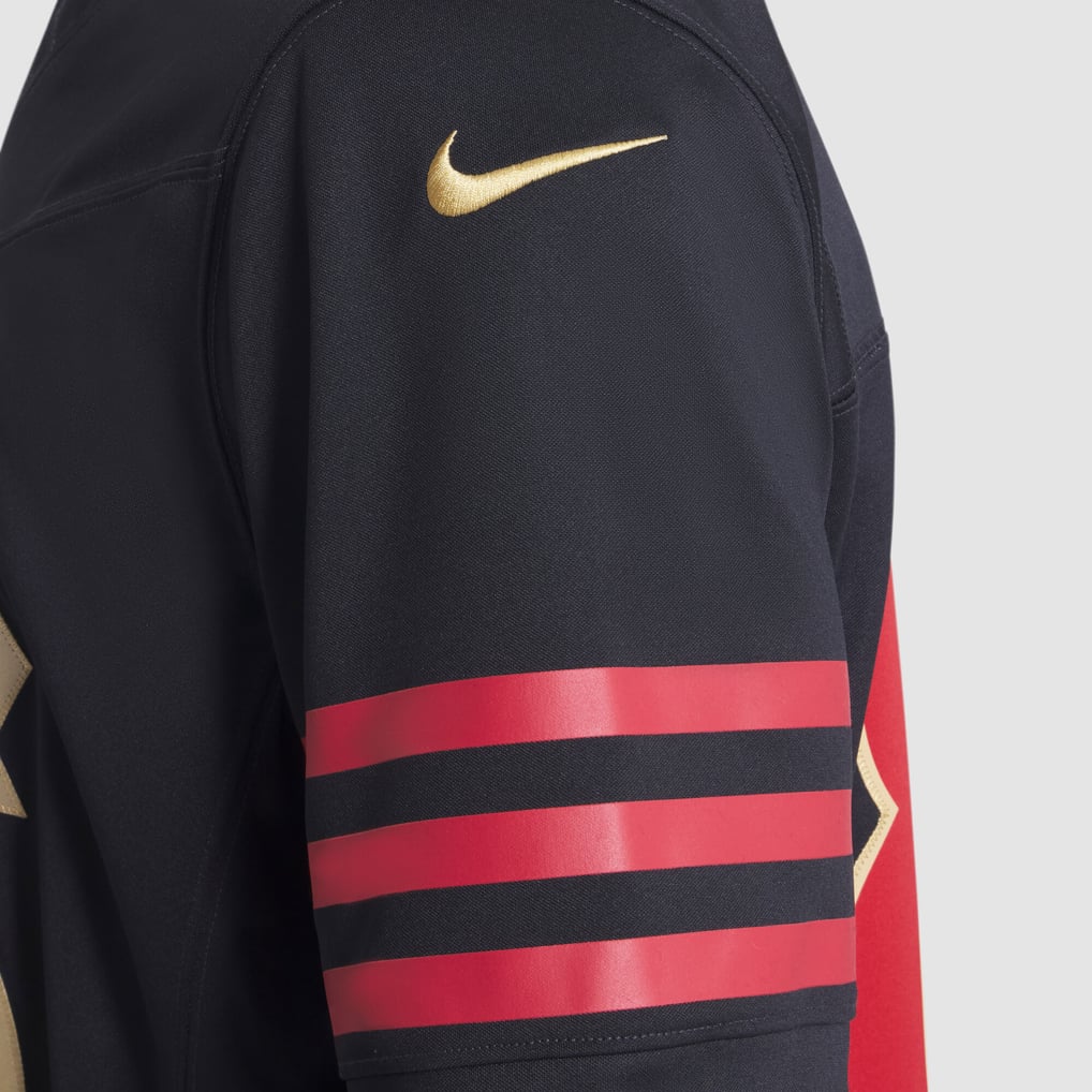 Men's San Francisco 49ers George Kittle Nike Black Rivalries Collection Stitched Limited Jersey - Image 9