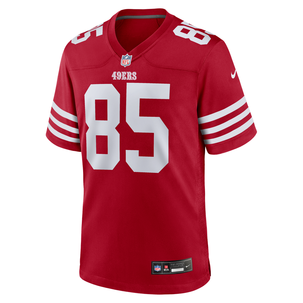 Men's San Francisco 49ers George Kittle Nike Scarlet Team Game Jersey - Image 3