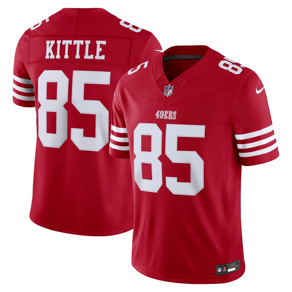 Men's San Francisco 49ers George Kittle Nike Scarlet Team Vapor F.U.S.E. Stitched Limited Jersey - Image 1