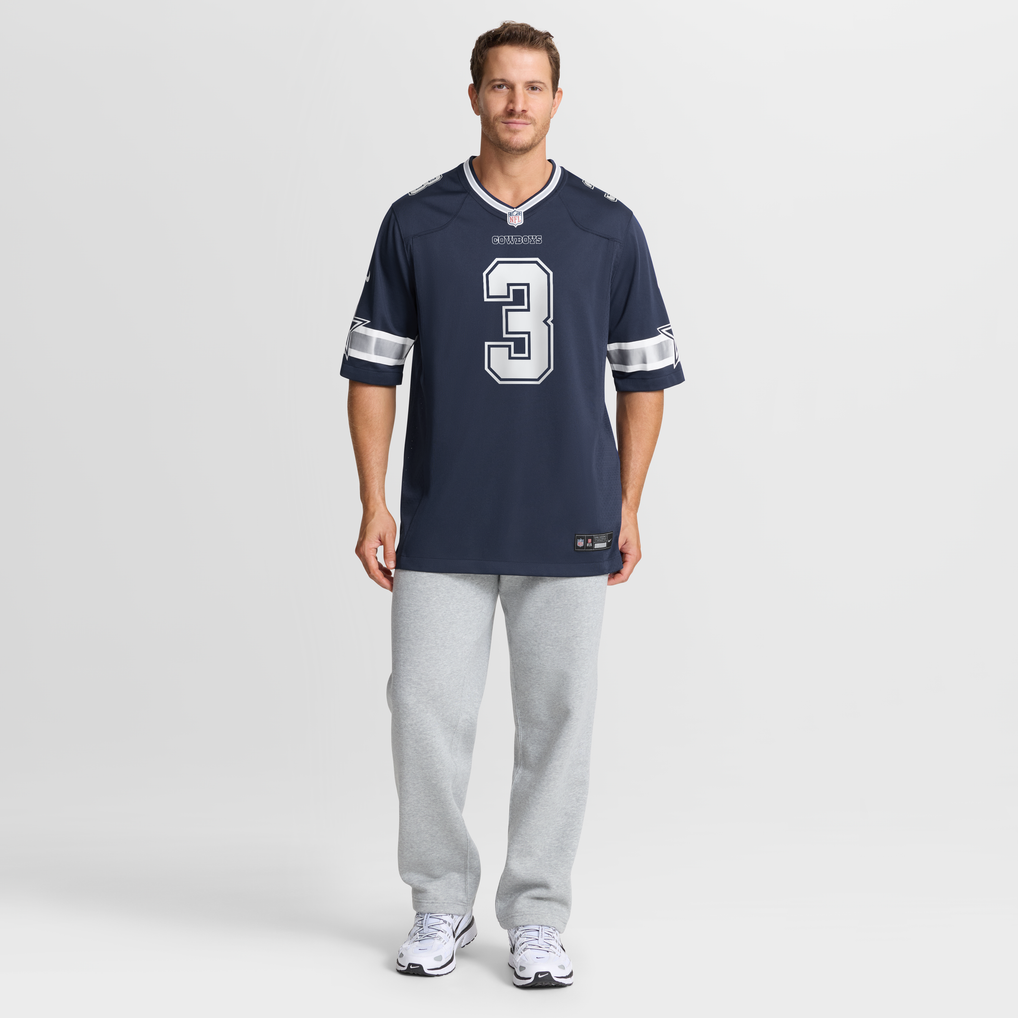 Men's Dallas Cowboys George Pickens Nike Navy Game Jersey - Image 8