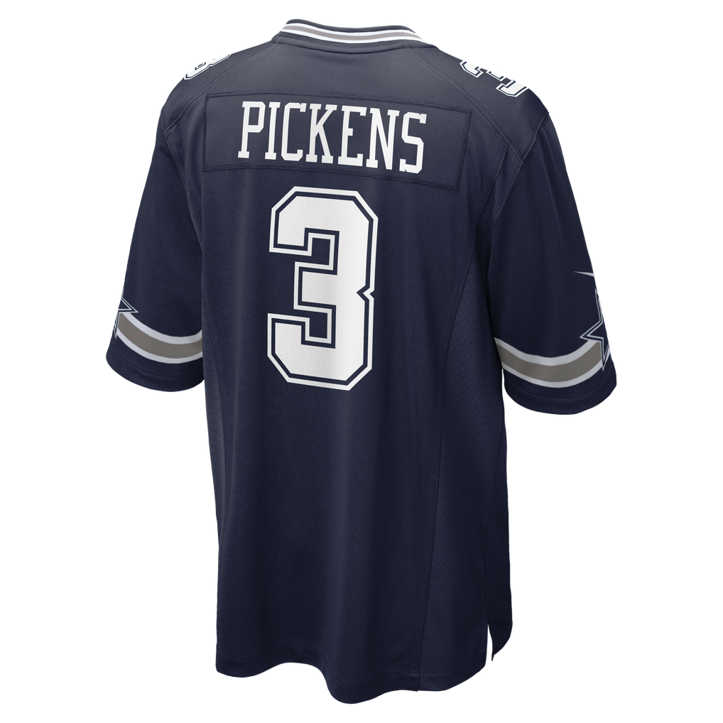 Men's Dallas Cowboys George Pickens Nike Navy Game Jersey - Image 4