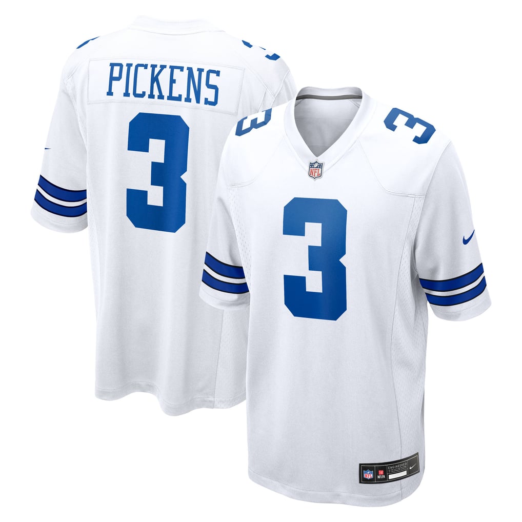 Men's Dallas Cowboys George Pickens Nike White Game Jersey - Image 2