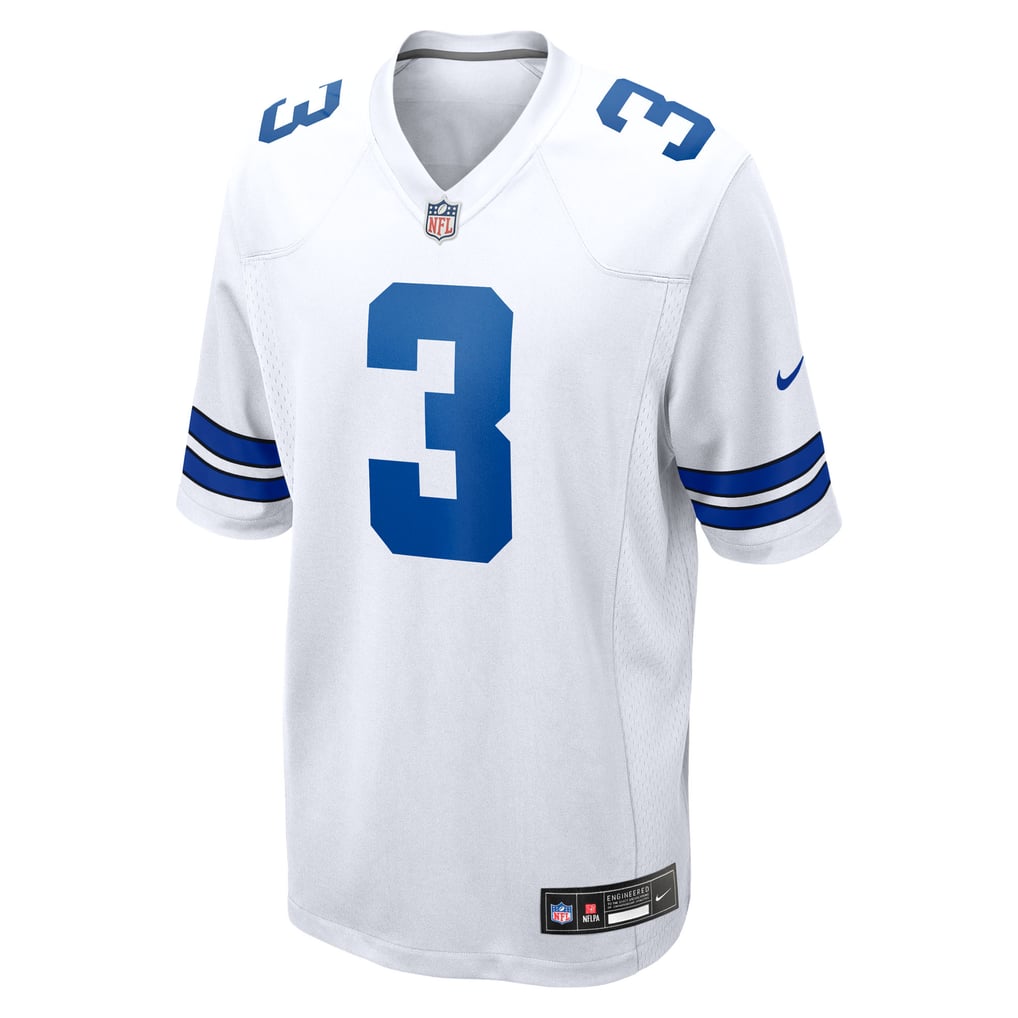 Men's Dallas Cowboys George Pickens Nike White Game Jersey - Image 3