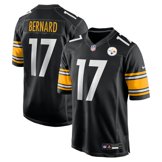 Men's Pittsburgh Steelers Germie Bernard Nike Black Game Jersey - Image 1