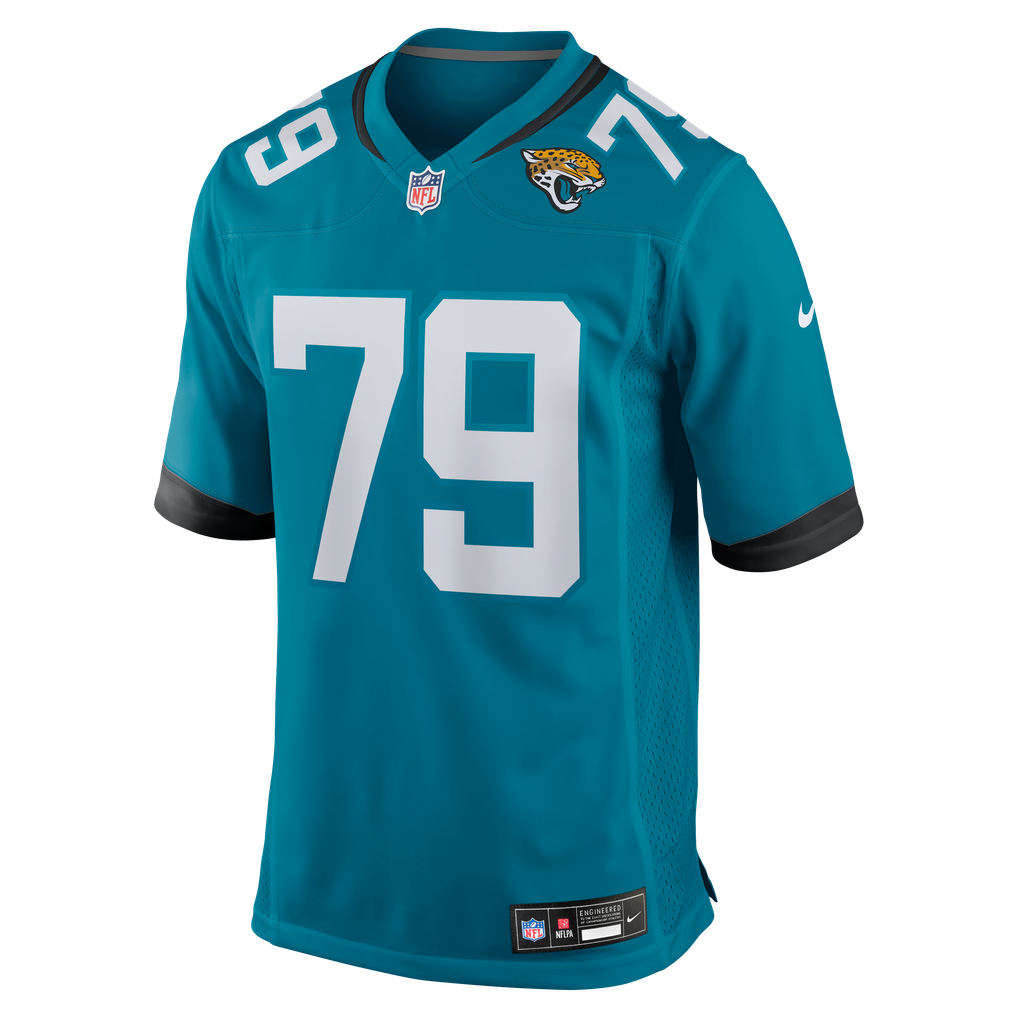 Men's Jacksonville Jaguars Geron Christian Sr. Nike Teal Team Game Jersey - Image 5