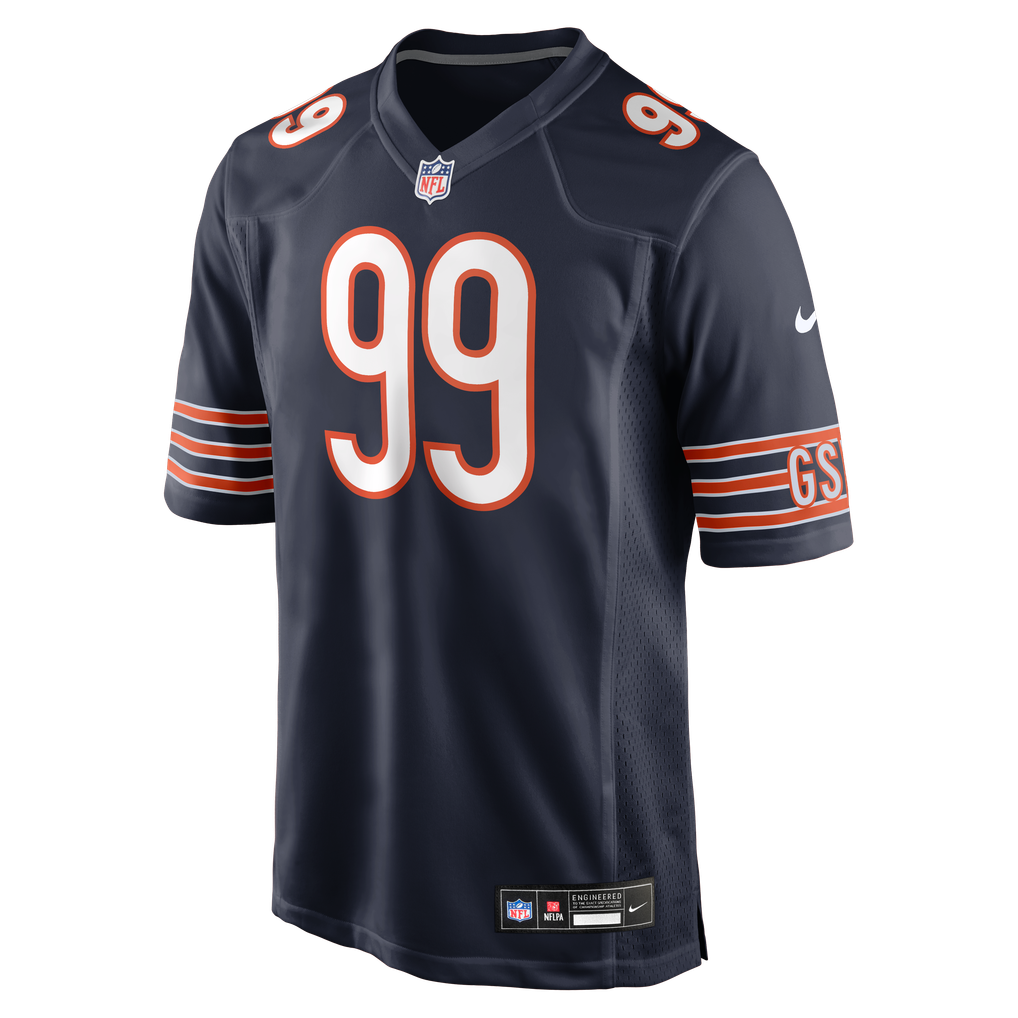 Men's Chicago Bears Gervon Dexter Sr. Nike Navy Game Jersey - Image 3