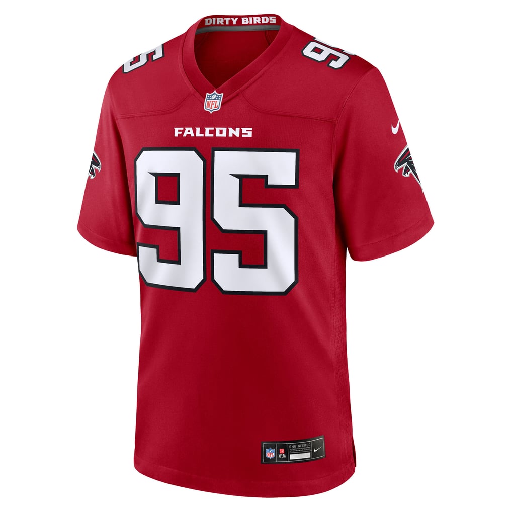 Men's Atlanta Falcons Gervon Dexter Sr. Nike Red Team Game Jersey