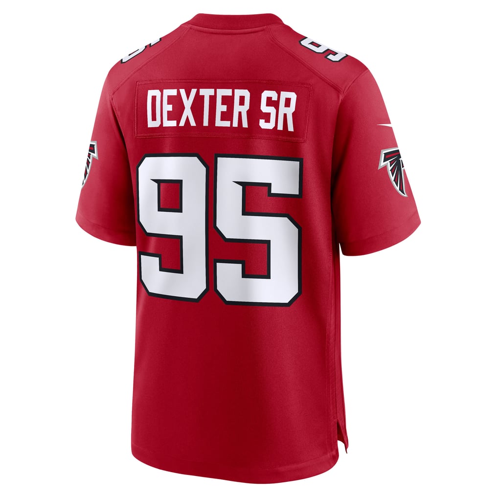 Men's Atlanta Falcons Gervon Dexter Sr. Nike Red Team Game Jersey