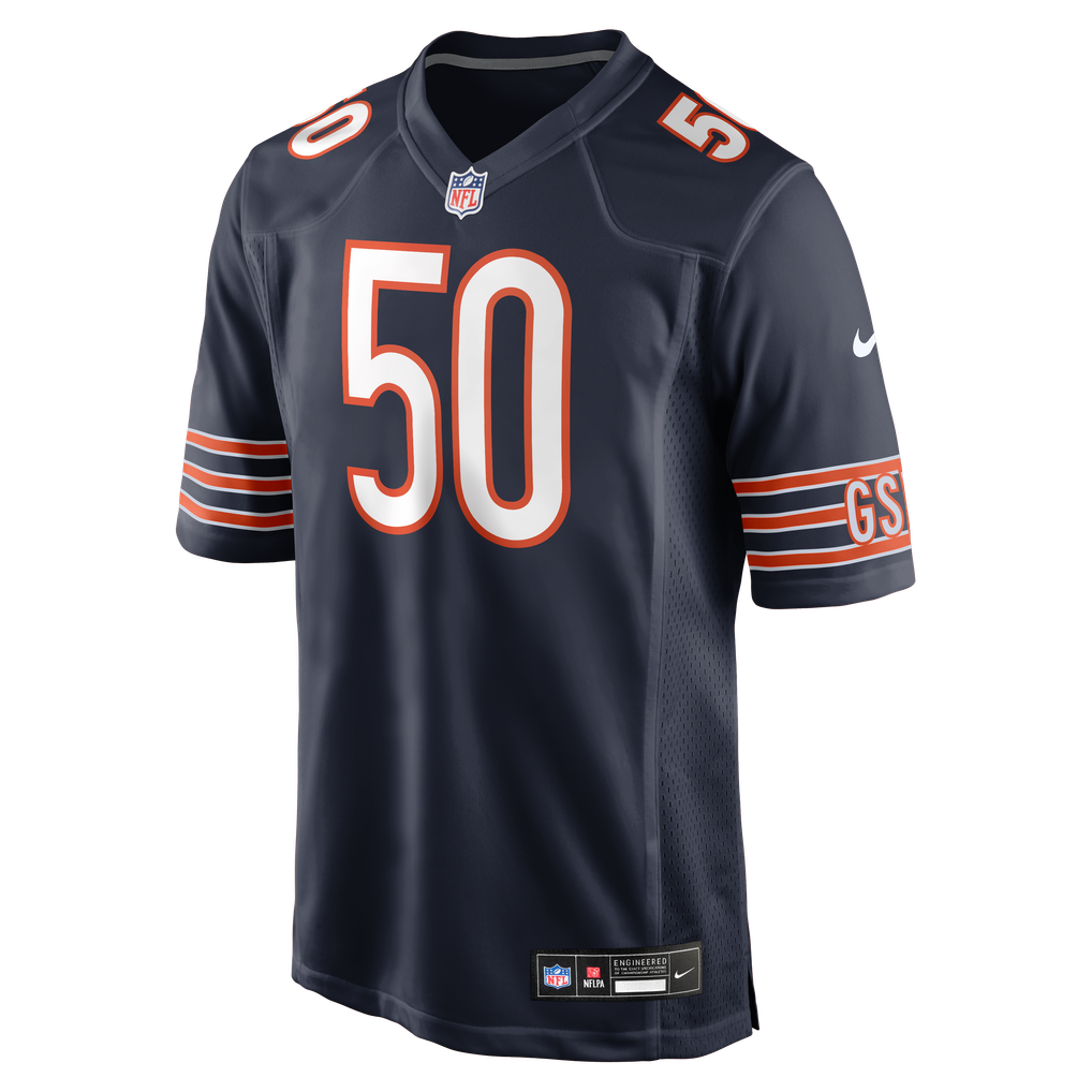Men's Chicago Bears Grady Jarrett Nike Navy Team Game Jersey - Image 3