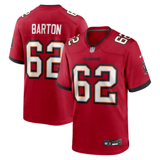 Men's Graham Barton Pick No. 26 Nike Red  Player Game Jersey - Image 1