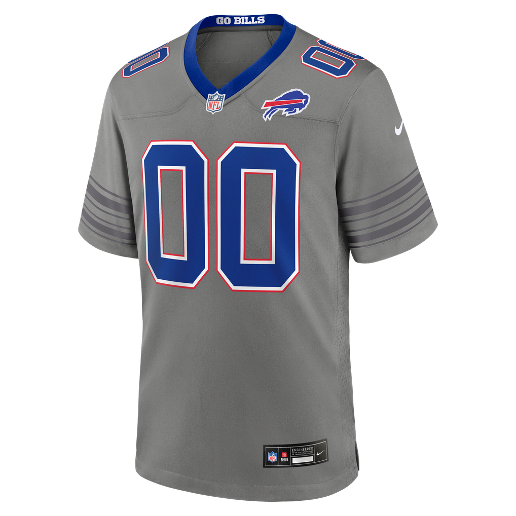 Men's Buffalo Bills Nike Gray Nickel City Custom Game Jersey - Image 3
