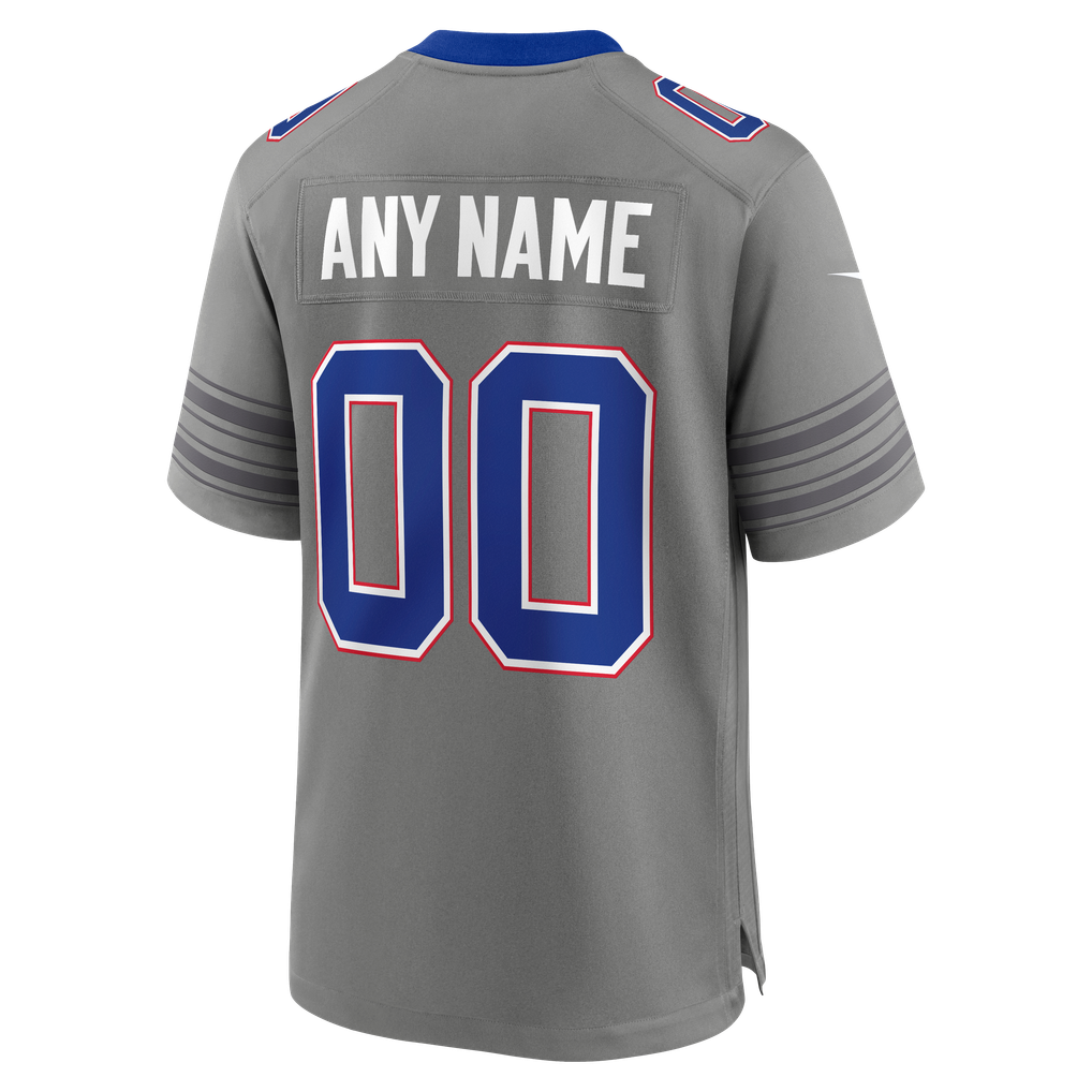 Men's Buffalo Bills Nike Gray Nickel City Custom Game Jersey - Image 4