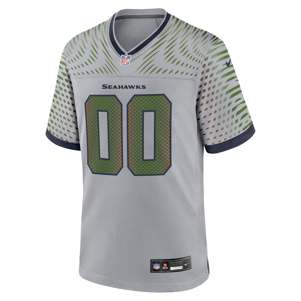Men's Seattle Seahawks  Nike Gray Rivalries Collection Custom Game Jersey - Image 3