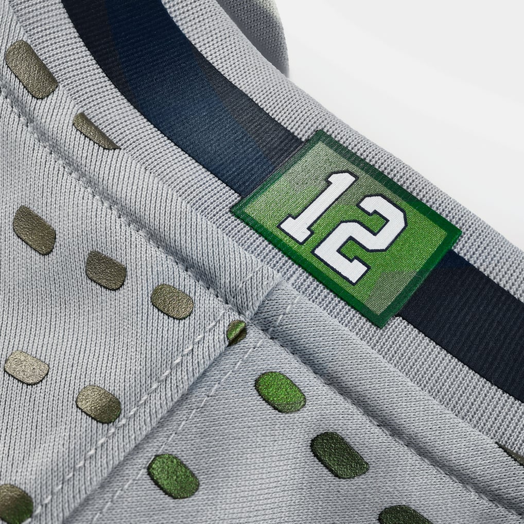 Men's Seattle Seahawks  Nike Gray Rivalries Collection Custom Game Jersey - Image 7