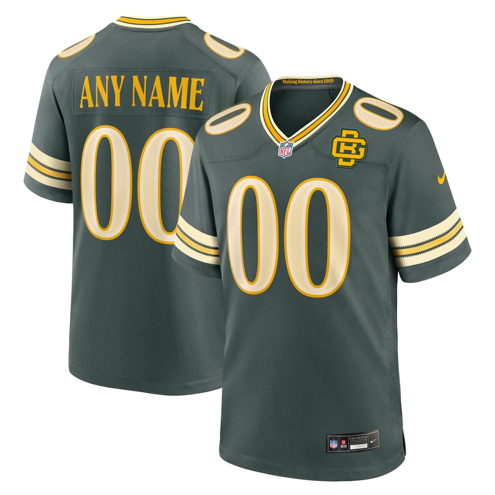 Men's Green Bay Packers  Nike Green 2026 Rivalries Collection Game Custom Jersey - Image 2
