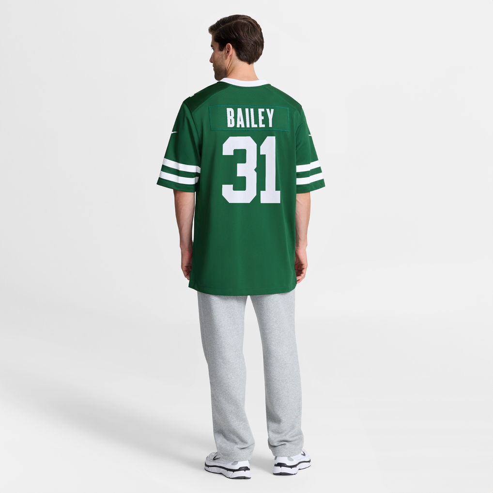 Men's New York Jets David Bailey Nike Green Team Game Jersey - Image 4