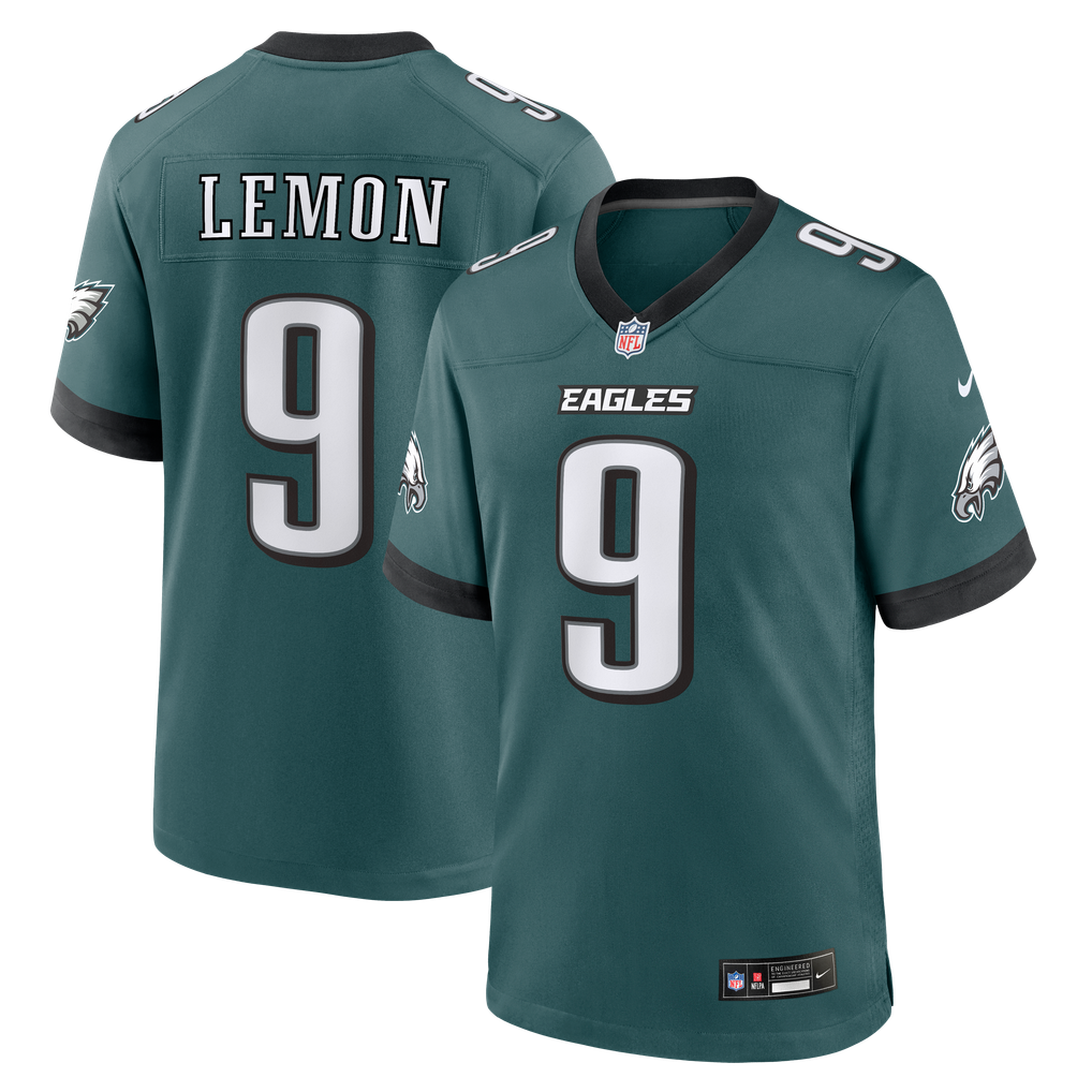 Men's Philadelphia Eagles Makai Lemon Nike Green Team Game Jersey - Image 1