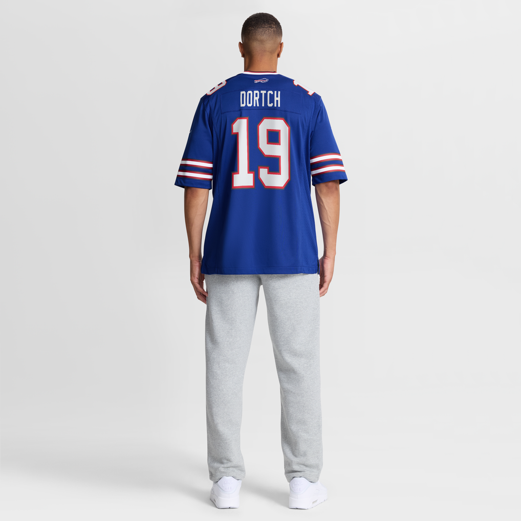 Men's Buffalo Bills Greg Dortch Nike Royal Team Game Jersey - Image 4