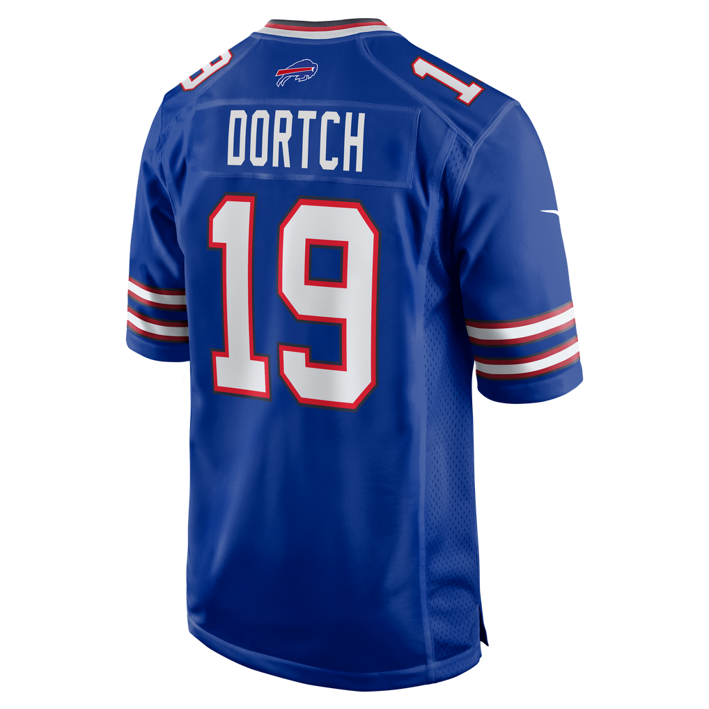 Men's Buffalo Bills Greg Dortch Nike Royal Team Game Jersey - Image 6