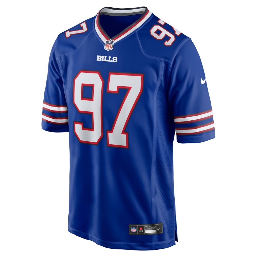 Men's Buffalo Bills Greg Gaines Nike Royal Team Game Jersey - Image 5
