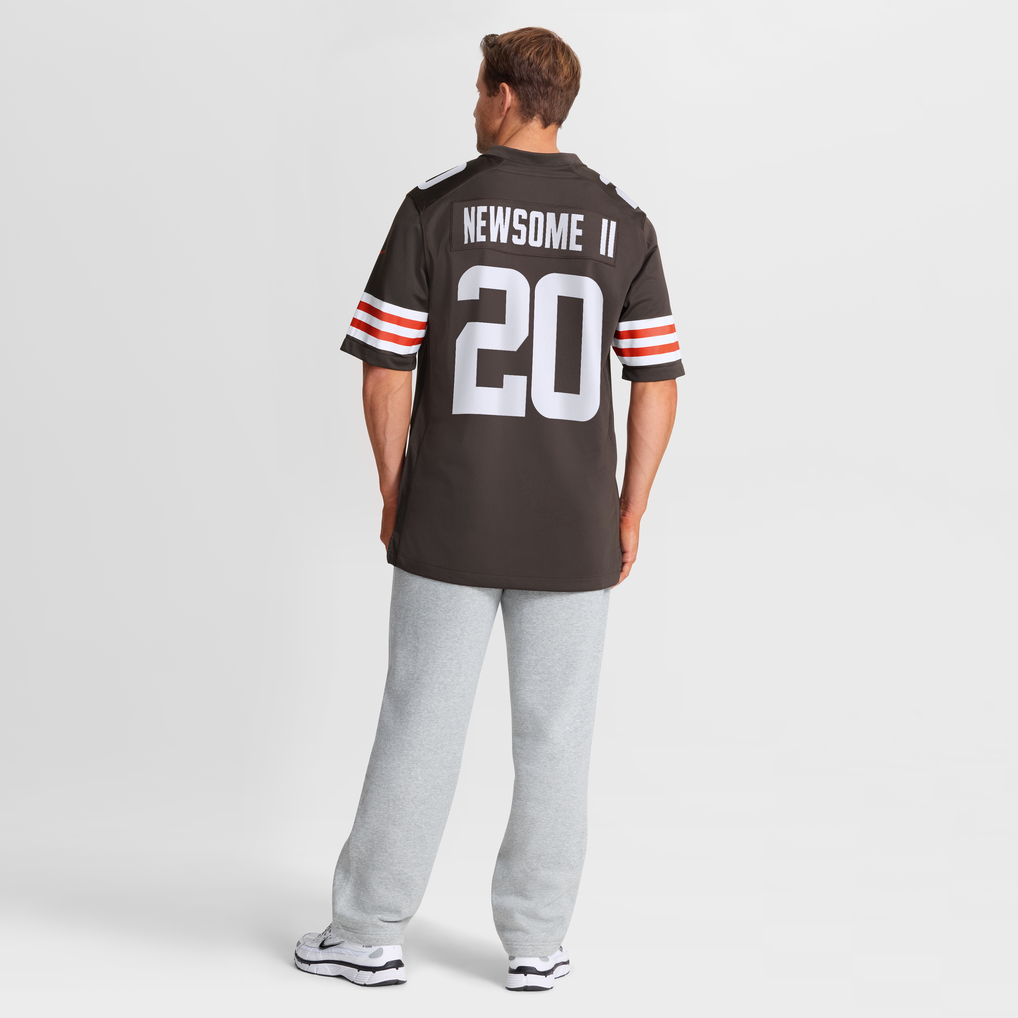 Men's Cleveland Browns Greg Newsome II Nike Brown Game Jersey - Image 6