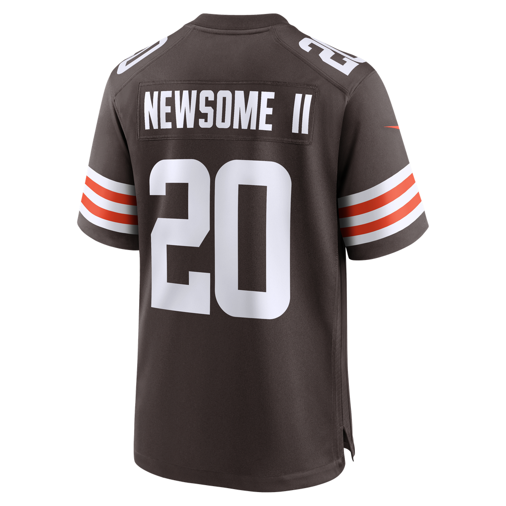 Men's Cleveland Browns Greg Newsome II Nike Brown Game Jersey - Image 4